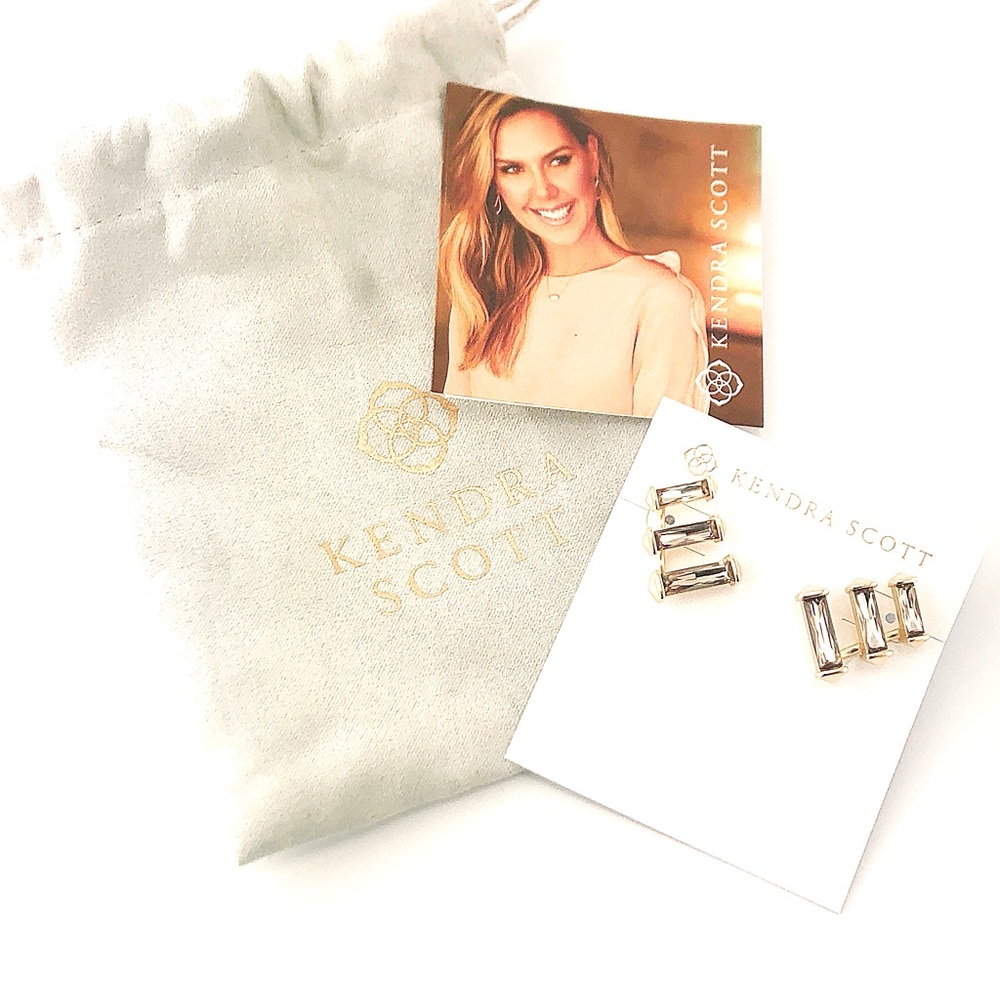 Kendra Scott Gold and Silver Geometric Earrings